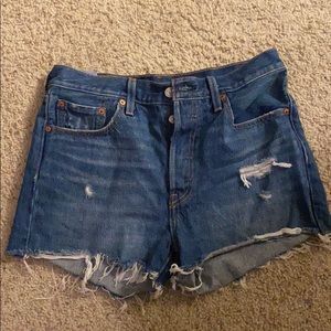 Levi’s Premium 501 shorts dark wash